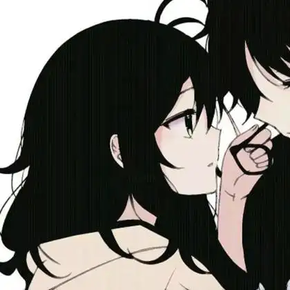 漫画风情侣头像一左一右真爱图片