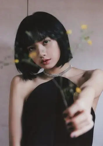 lisa短发造型性感写真图片29