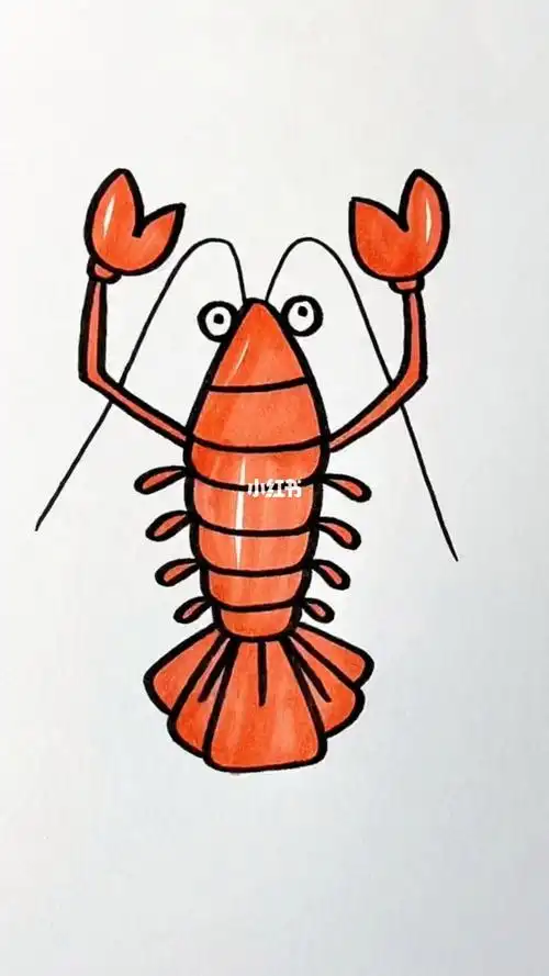 教你用字母a画小龙虾02喜欢点关注不迷路