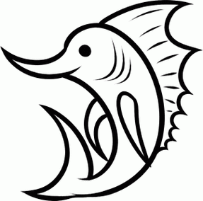 剑鱼简笔画画简笔画动物剑鱼怎样画出一条剑鱼简笔画海洋动物剑鱼的简