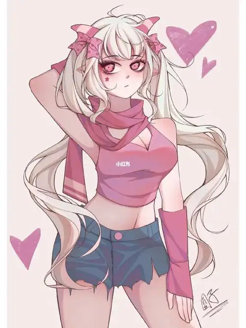 喜羊羊与灰太狼  #板绘  #procreate绘画  #美羊羊拟人  #辣妹