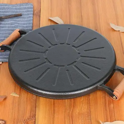 煎饼锅铸铁煎饼鏊子家用烙饼锅老式山东煎饼果子加厚摊煎饼平底锅