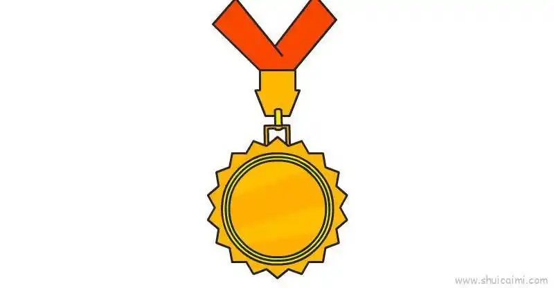 奖牌儿童画怎么画 奖牌简笔画图片