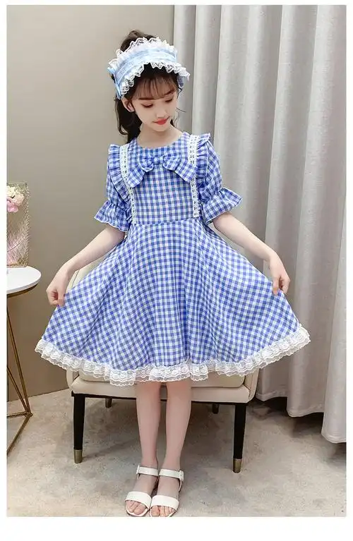 熊迪明女童连衣裙小女孩裙子夏天女童连衣裙新款夏装儿童裙子夏季公主