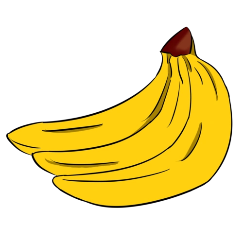 新鲜水果香蕉插画