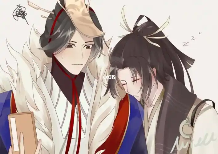 忘川风华录  #忘川风华录手游  #同人图  #嬴政  #韩非  #双人#百戏