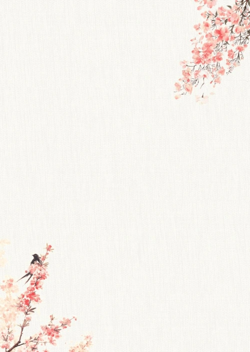 word模板:简洁淡雅中国风信纸背景word模板