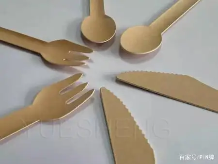 纸刀叉勺,环保刀叉勺,冰淇淋纸勺,一次性刀叉勺厂家批发找月生