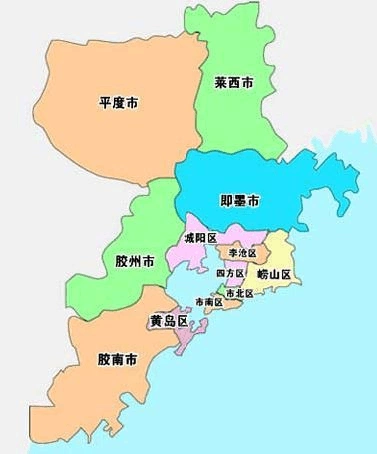 岛市行政区划图