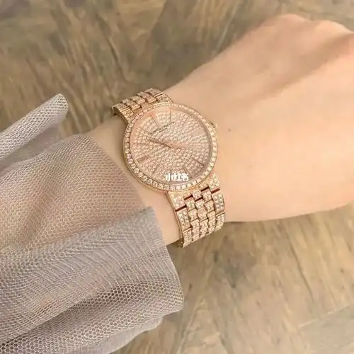 江诗丹顿25575 玫瑰金原钻 满天星 30mm 石英女表 奢华闪亮78