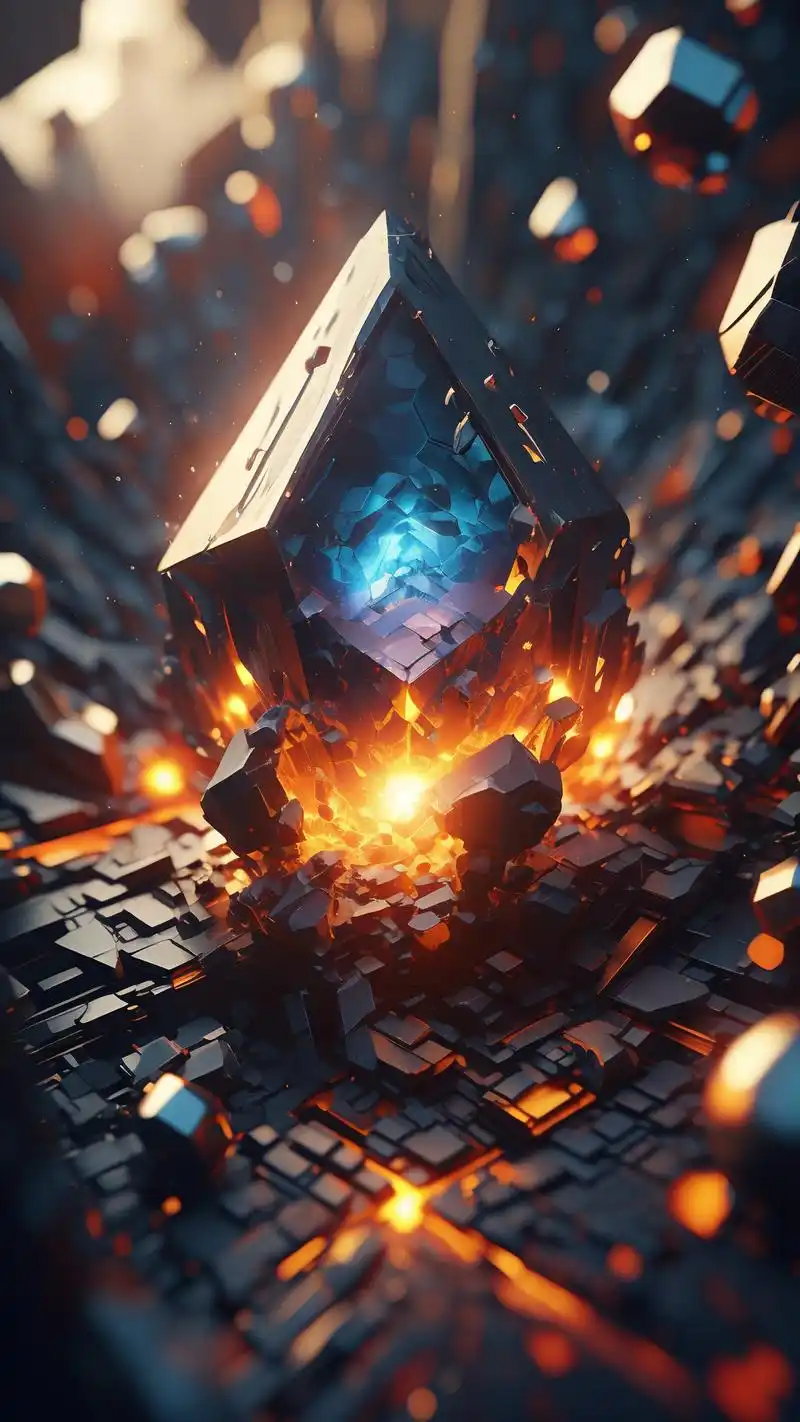 棱角几何图形壁纸,酷炫又个性😎