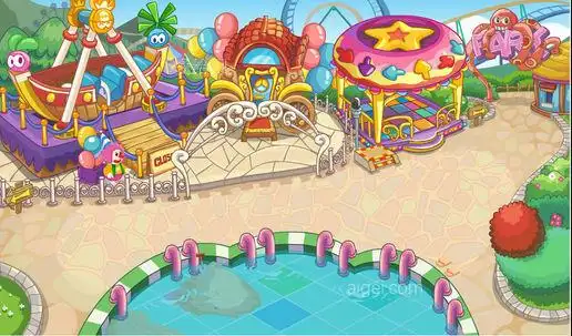 东部游乐场 - 《摩尔庄园》地图素材_地图_场景-游戏素材下载 - 爱给