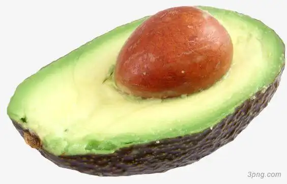 切开的牛油果png素材透明免抠图片-动植人物