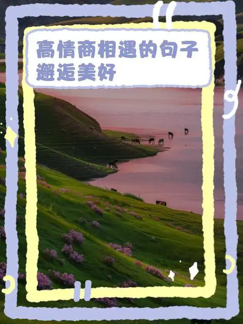 高情商相遇的句子,邂逅美好