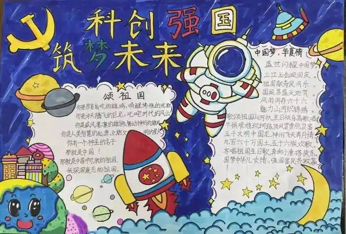 科技梦强国fun眼世界造梦金沙金沙小学梦想课堂手抄报锦集2020世界
