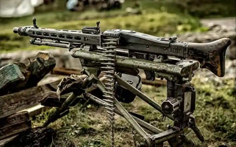 德军的黑科技武器mg42通用机枪,被称为是步兵的噩梦