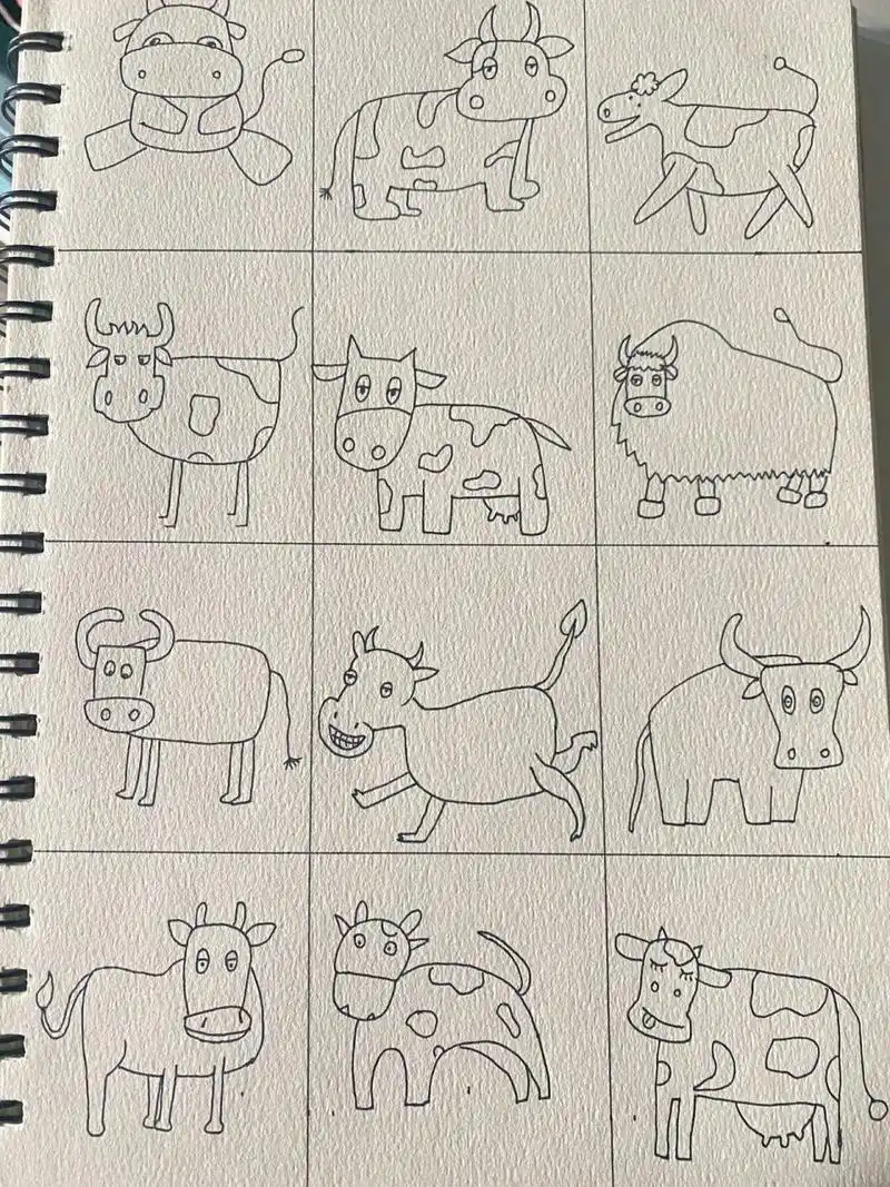 简笔画动物篇之牛