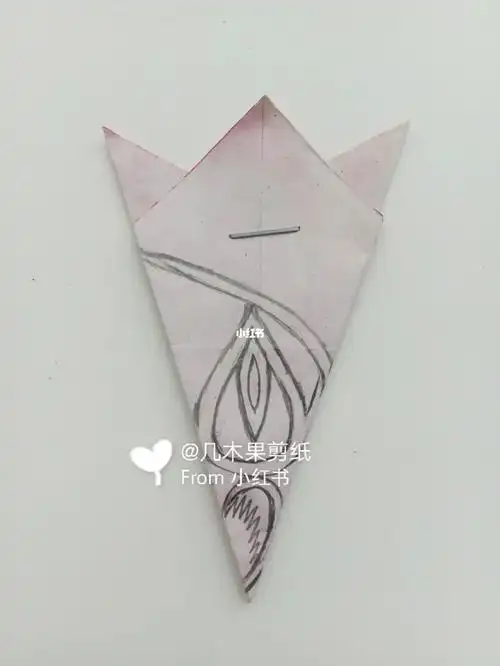 五角折剪纸教程分享,简易的儿童手工剪纸