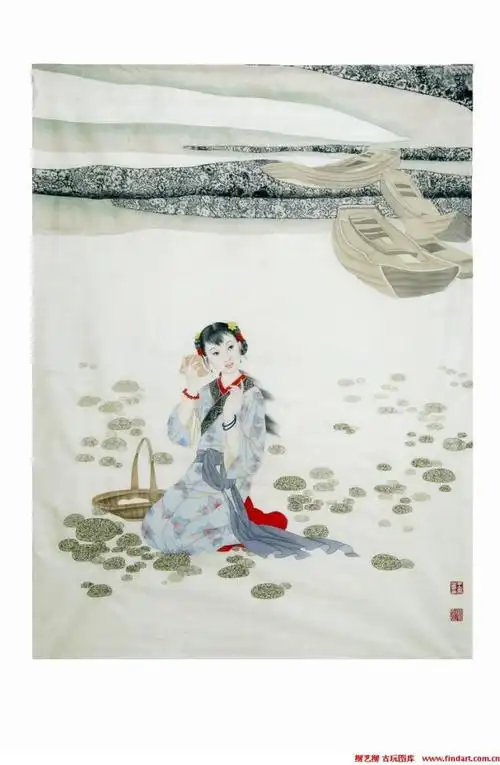 国画王美芳仕女画作品欣赏