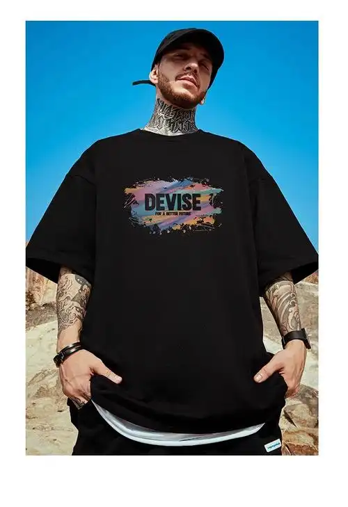 重磅纯棉美式胖子短袖t恤加肥加大码白色圆领纯棉简约