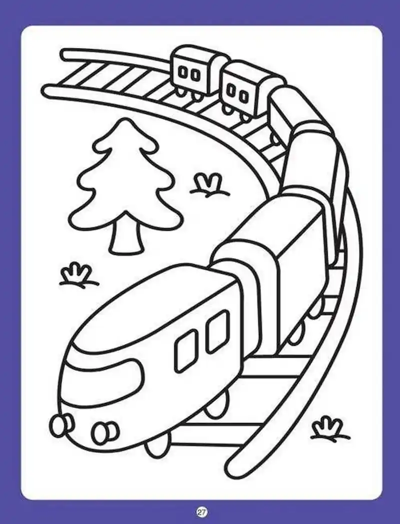 简笔画涂色‖可直接打印 适合中班小朋友的简笔画涂色呦,可直接保存打