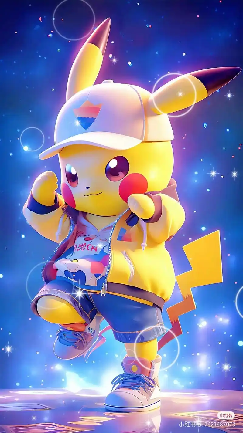 可爱的皮卡丘穿上潮流时装,真的很帅耶,会有人喜 - 抖音
