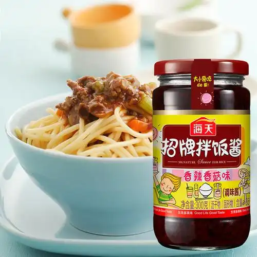海天香菇酱招牌拌饭酱香辣香菇味300g