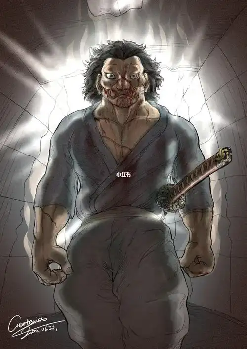 刃牙  #宫本武藏看着那个杀人者走出斗技场,人们鸦雀无声,纷纷为恳栽