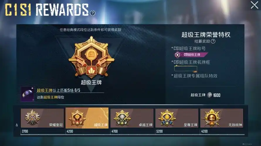 "吃鸡"手游迎来c1s1新赛季,段位图标"大改",还有全新奖励!