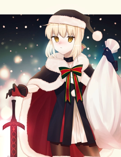 fgo 插图 【二百四十七】阿尔托莉雅alter.圣诞