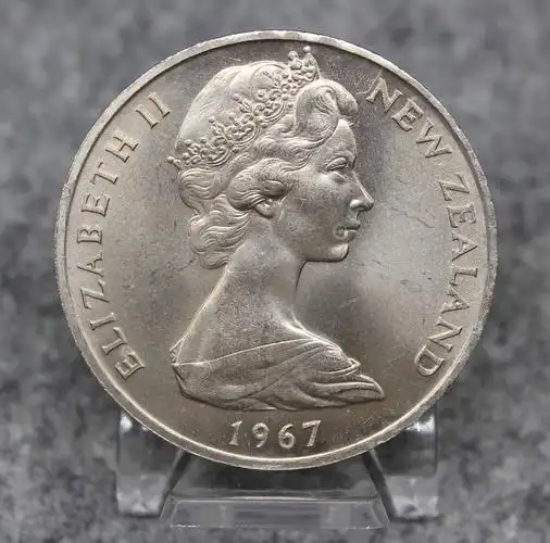 1967年英属新西兰女王伊丽莎白皇冠精制纪念币
