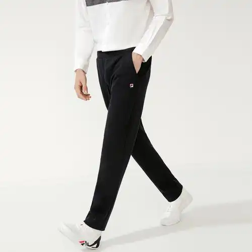 斐乐男裤时尚运动休闲刺绣百搭流行舒适经典针织长裤男式运动裤