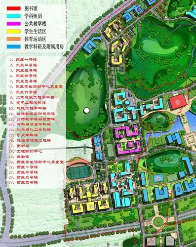 高校导航贵州大学校园平面图