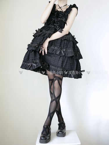 超唯美lolita交叉条纹丝袜蝴蝶结甜美白丝美腿cos动漫连裤舞蹈袜