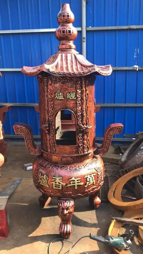 铸铁六角化宝炉寺院化纸炉祠堂元宝炉厂家