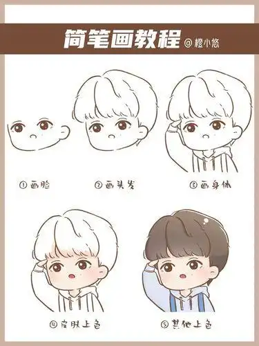 严浩翔简笔画