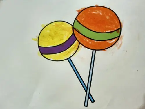 涂涂画画《棒棒糖》