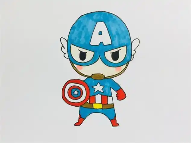 雷神简笔画q版教程复仇者联盟雷神简笔画教程 动漫人物简笔画