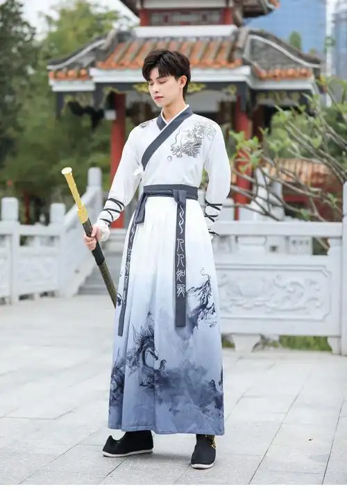 森马集团旗下棉致古装汉服男装夏季侠客书生剑客唐朝古风初中生毕业季