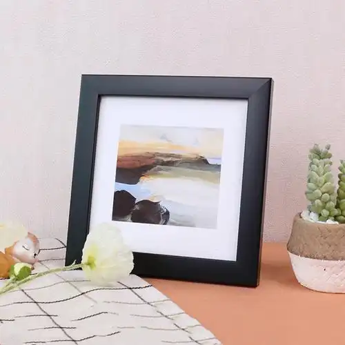 【英科】5寸实木纹相框可摆可挂墙(热品库)