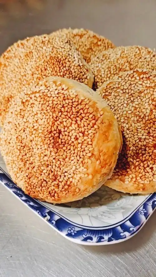 美食#简单易学,一看就会,老北京麻酱烧饼!