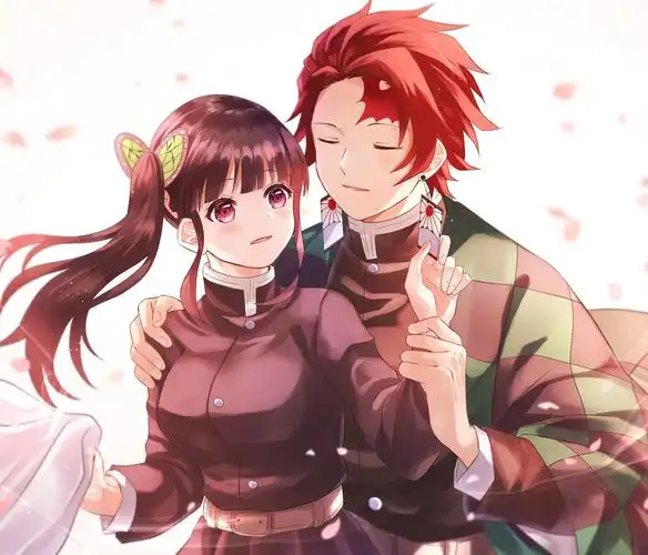 木瓜插图-鬼灭之刃灶门炭治郎x香奈乎