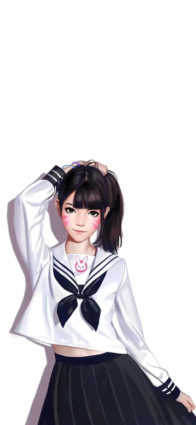 守望先锋d.va黑百合4k超高清手机电脑平板ipad壁纸(5 - 抖音