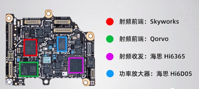 华为p40pro拆解依然有美国元器件