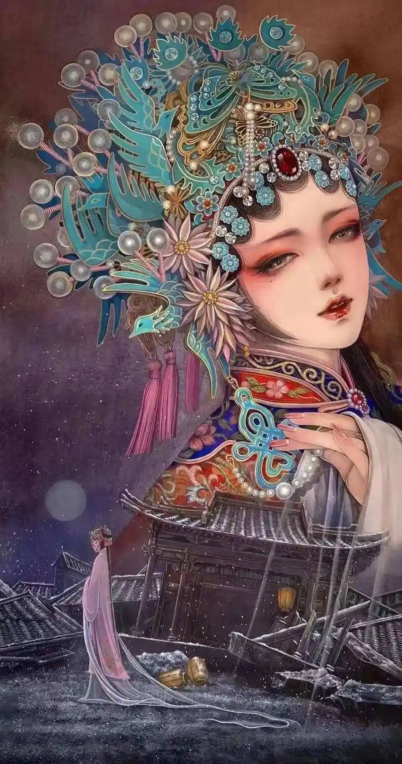 好看的古风戏子壁纸