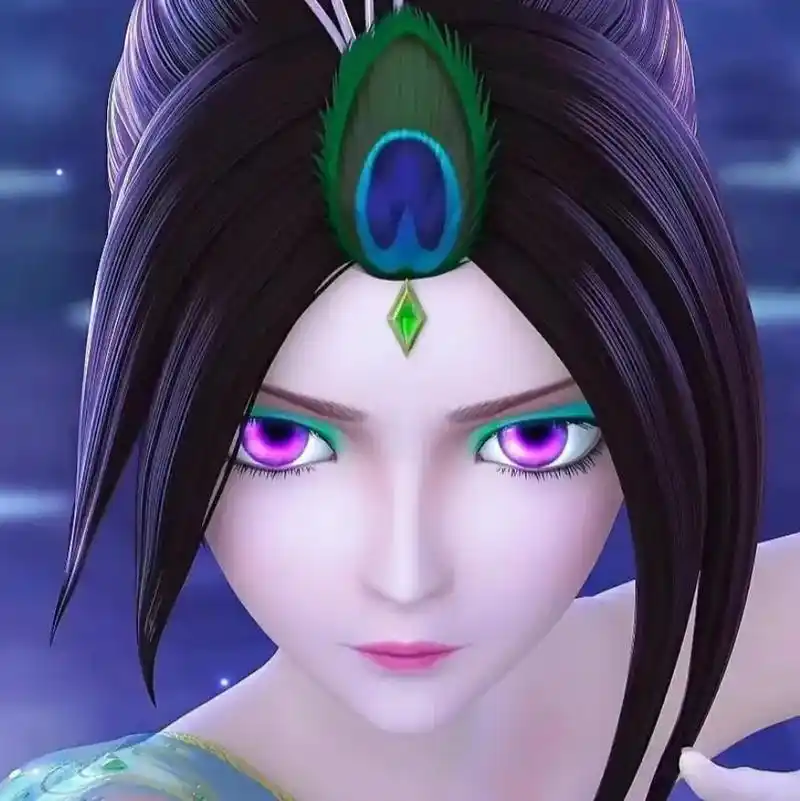 叶罗丽 #蓝孔雀  - 抖音