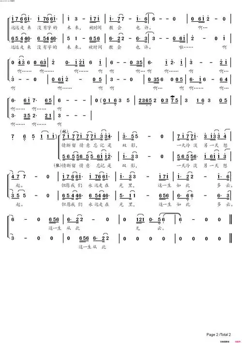 双影电视剧《如懿传》主题曲简谱-张惠妹演唱-易家扬/丁薇词曲-看谱啦