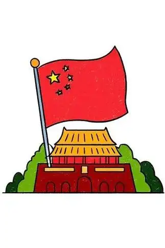 🏛️天安门简笔画 平面创意🎨