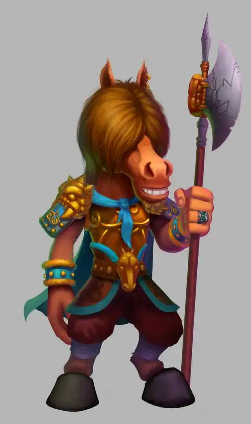 不戴帽子的菩萨 宝莲传说npc原画