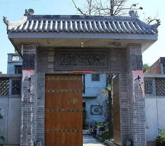 中式大门效果图图片